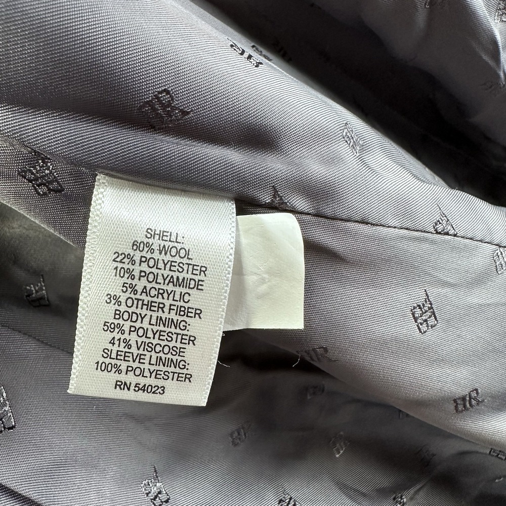 Banana Republic Italian Fabric Women's Medium Grey Bow Belt Wool Blend Coat - Picture 6 of 10